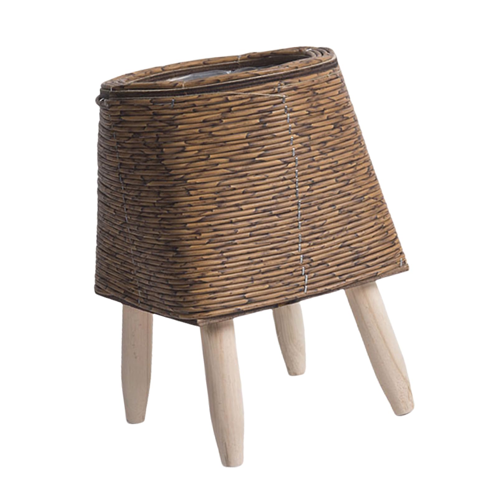 HZGFNBZ Rattan Plant Basket Indoor Handwoven Pots for Planter Flowers Decorations Laundry Basket Household Rattan Stand
