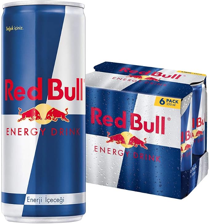 Red Bull Enerji İçeceği Orijinal 250 ml (6'lı Paket, 250 ml x 6 Adet)