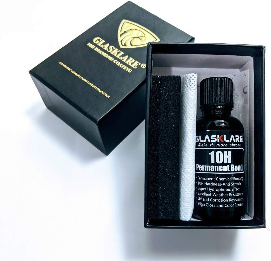 Nano High Gloss 10H Liquid Ceramic Coating Car Care Kit Paint Protection 30ML