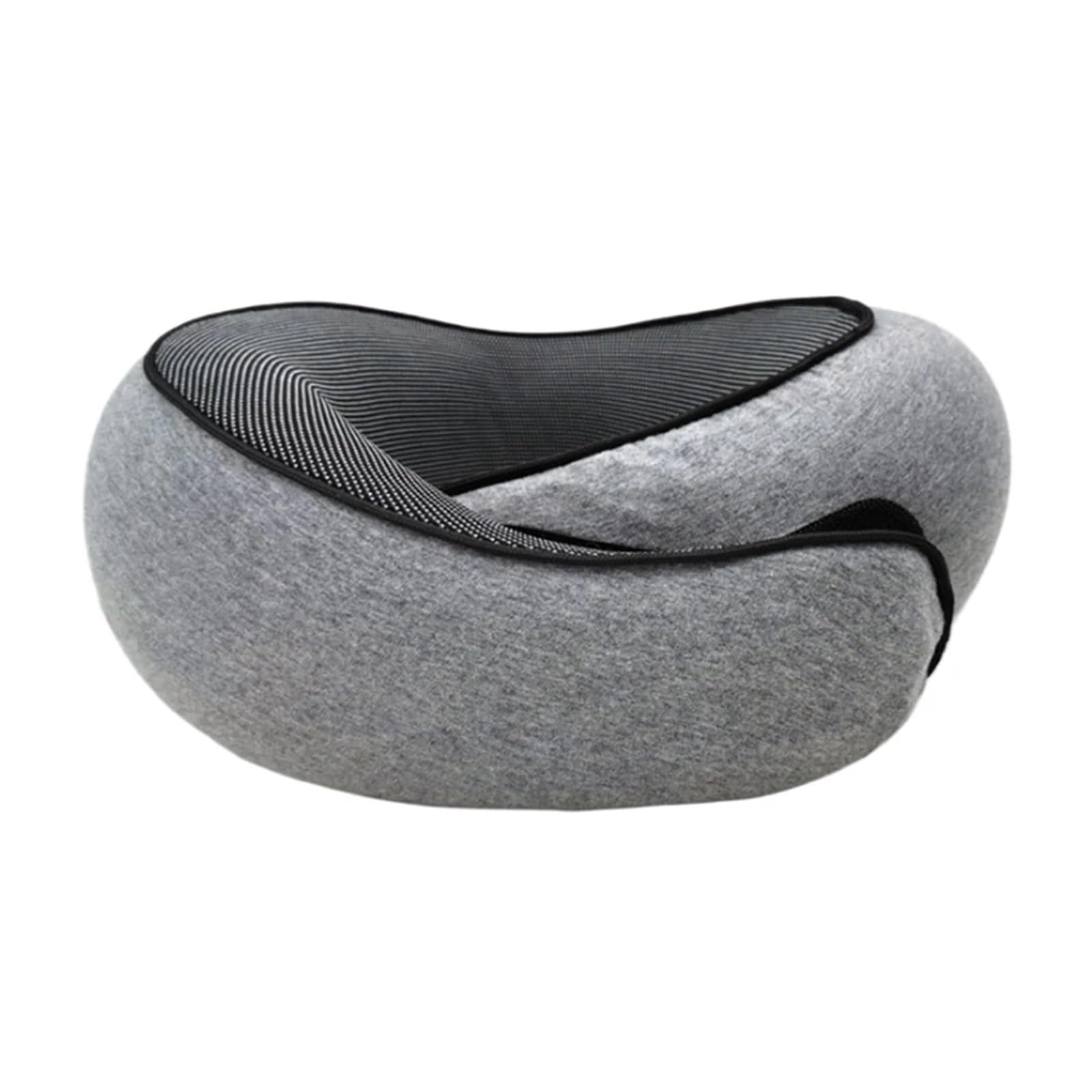 WWYYZAYC Travel Pillow Memory Foam Chin Support Pillow with Head Support Travel Neck Pillow for Home Airplanes and Car(Dark Grey)