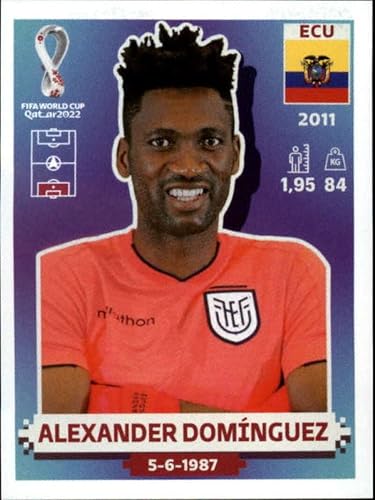 2022 Panini World Cup Qatar Sticker ECU4 Alexander Dominguez Group A Ecuador Mini Sticker Trading Card
