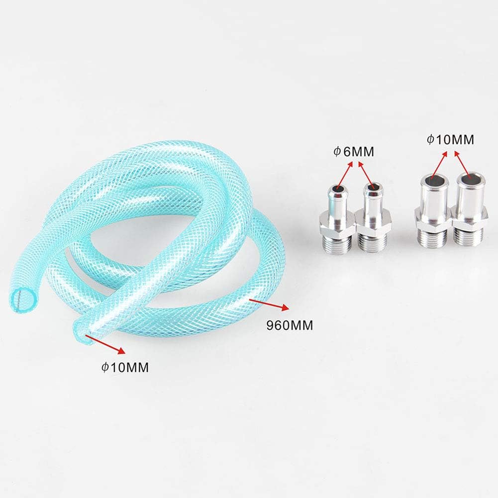 WYYHAA 300ML Universal Oil Baffle Can Baffled Aluminum Oil Catch Tank Reservoir Air Oil Separator Tank Cylinder with Filter Racing Car