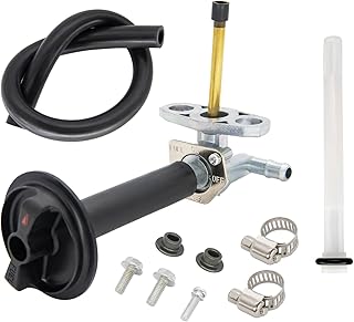 Fuel Valve Petcock With Lever Screw, Fuel Tank Switch Valve Petcock For 2001-2004 Honda Recon 250 TRX250 Rancher TRX350 TRX420,Honda Foreman TRX450 Rubicon TRX500FA 16950-HN7-003 16950-HM8-003