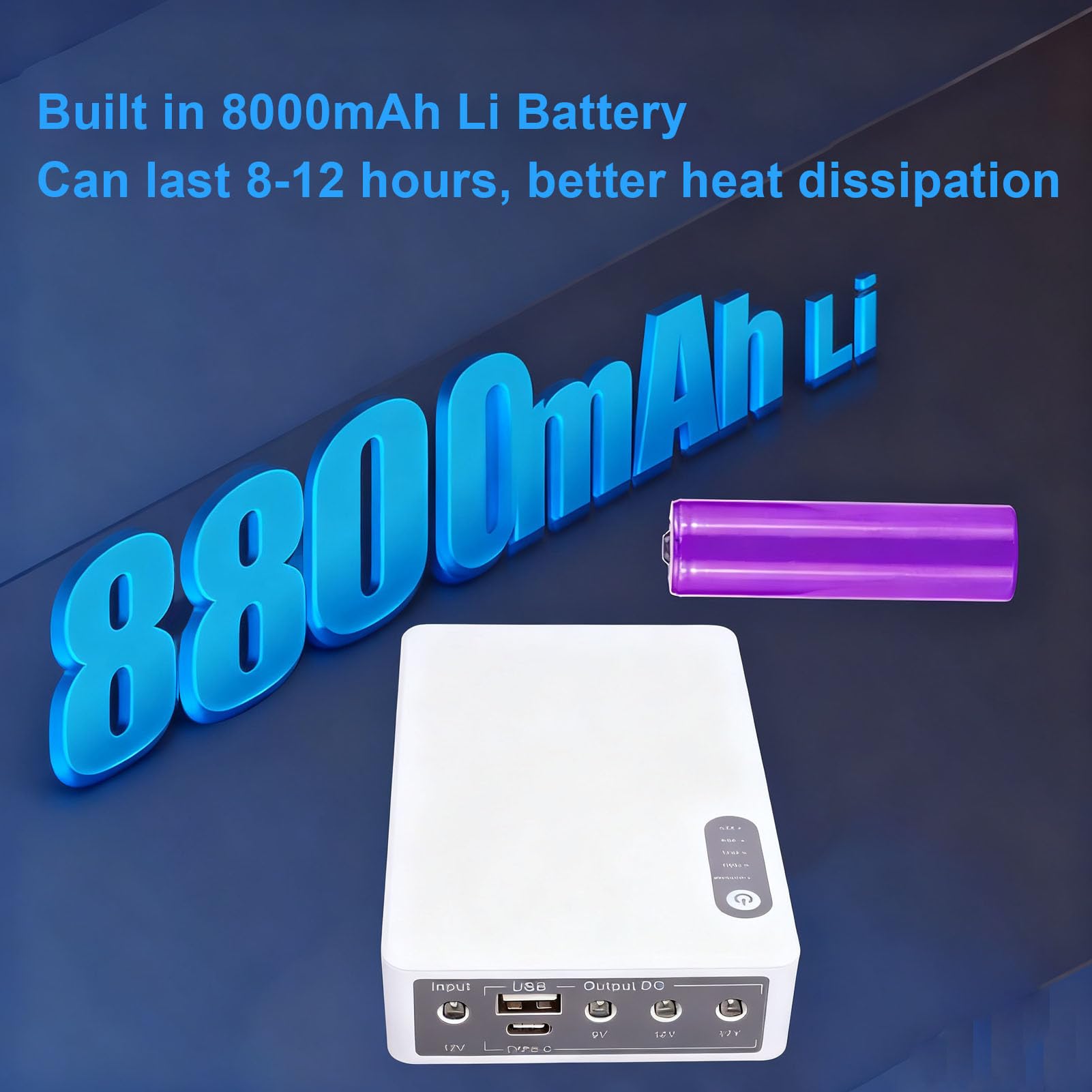 Gruppo di continuità UPS 8800mAh per Modem Router, Mini (Spina
