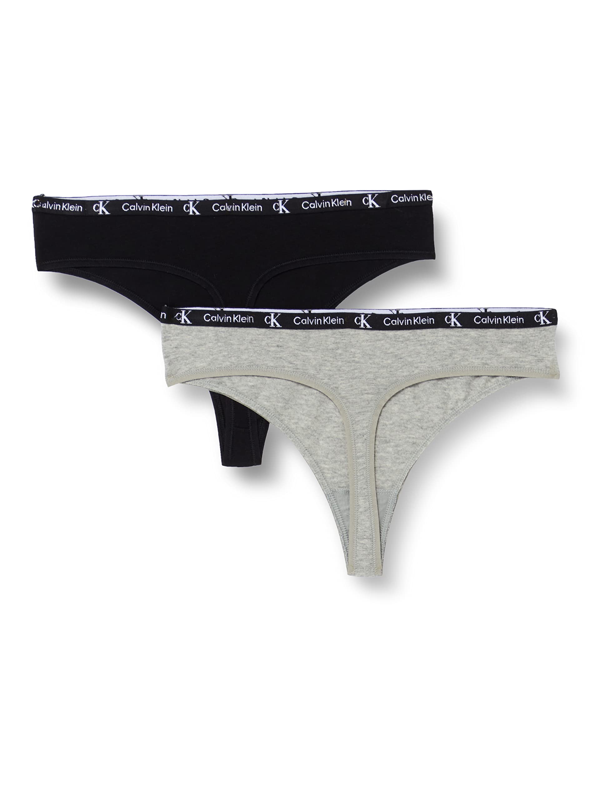 Calvin Klein Modern Thong 2pk 000qd3990e Strings Femme (Lot de 2)