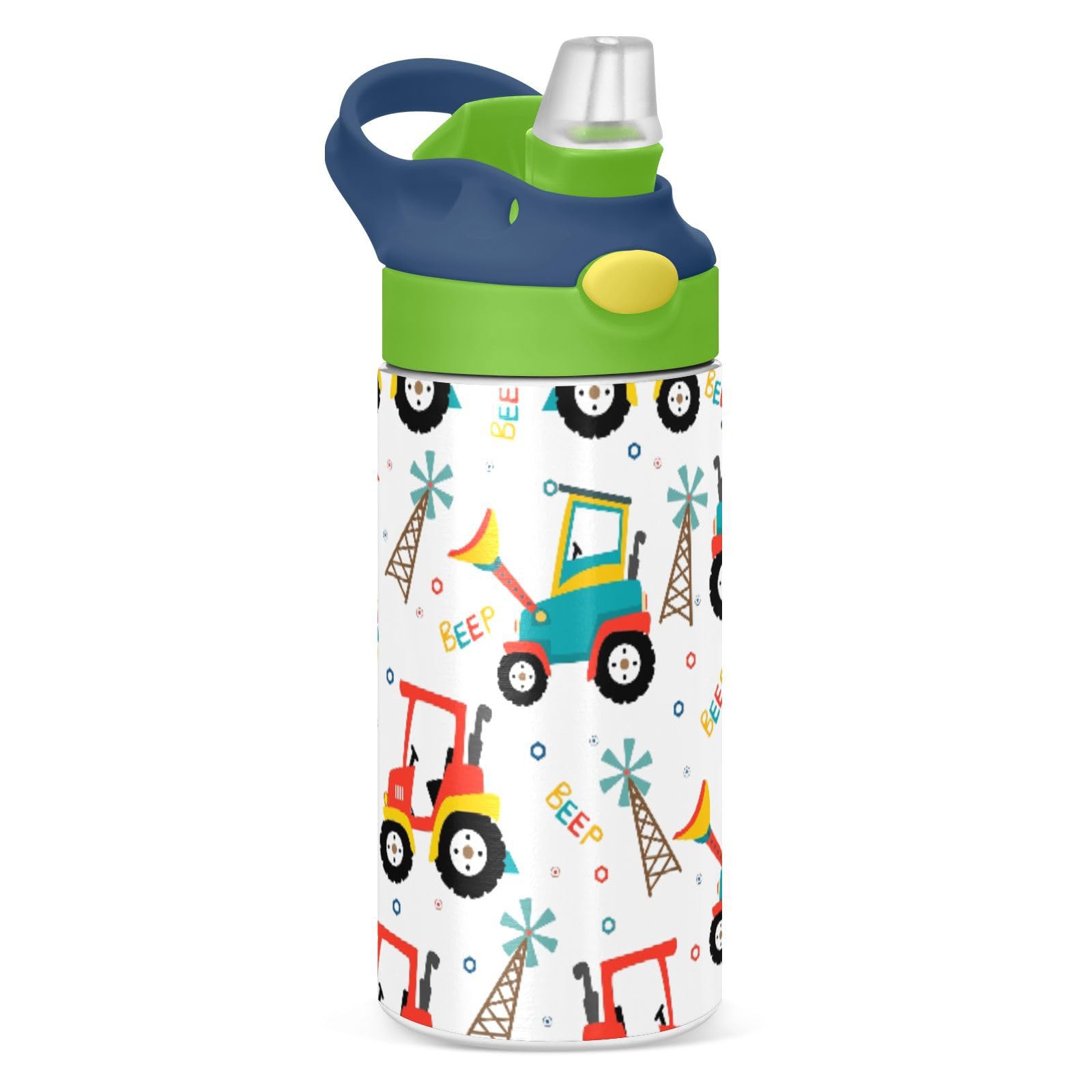 Botella de agua para niños de acero inoxidable antiderrames que mantiene el agua fría