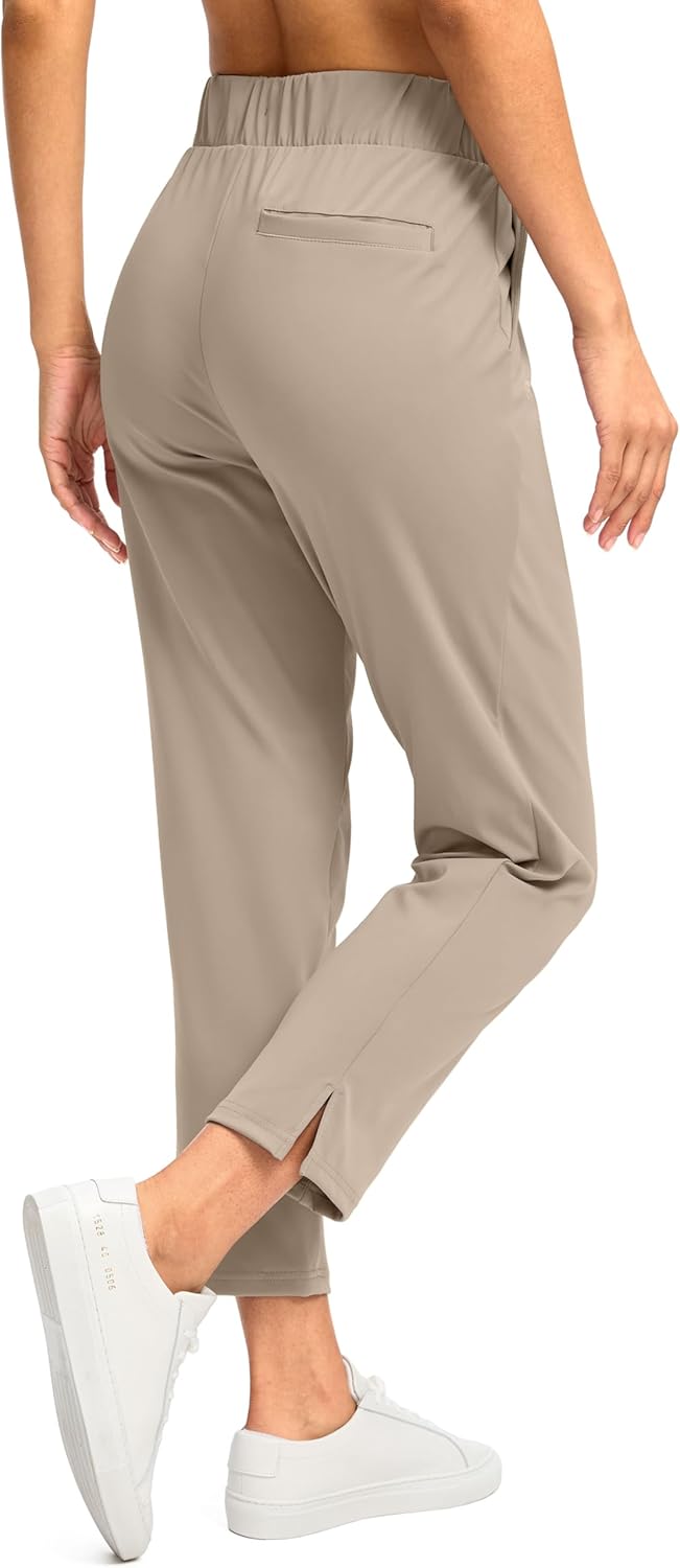 G GRADUAL Women's Pants Ankle 7/8 Golf Pants 3 Pockets Stretchy Petite Travel Pants Inner Drawstring for Work Business Casual - Image 5