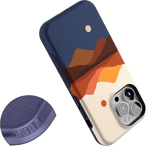 Vista 547 de Casely iPhone 13 Pro Case Compatible with MagSafe Blue Marble Case