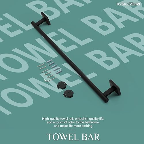 Vista 104 de KOKOSIRI Toallero de 16 pulgadas para baño, cocina, inodoro, acero inoxidable de níquel cepillado B4005BR-L16