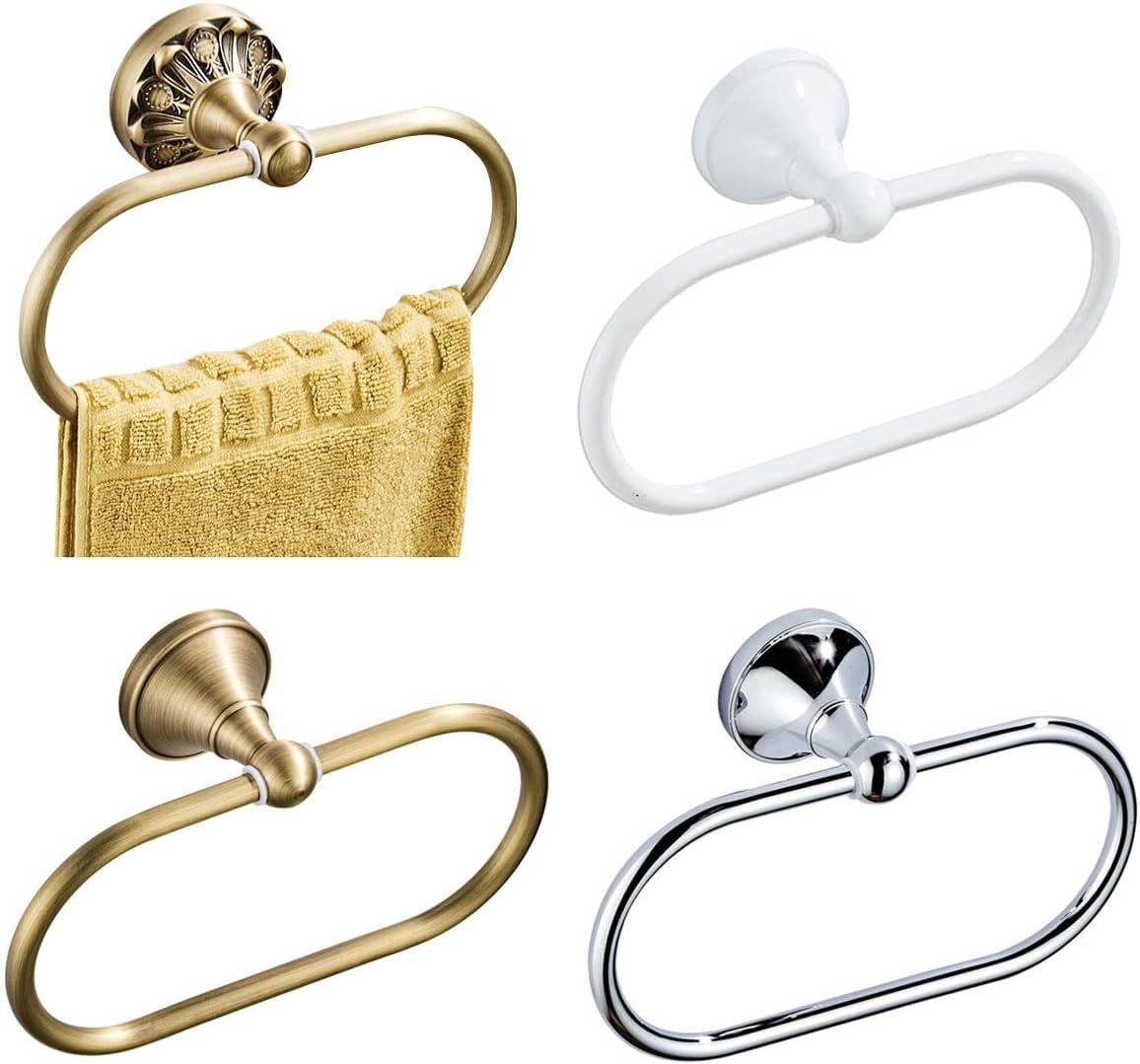 LSLYTQ Brass Towel Holder, Towel Ring, Towel Rack, Bathroom Shelf, Bathroom Organizer Toilet Holder Towel Rail for Bathroom Accessories