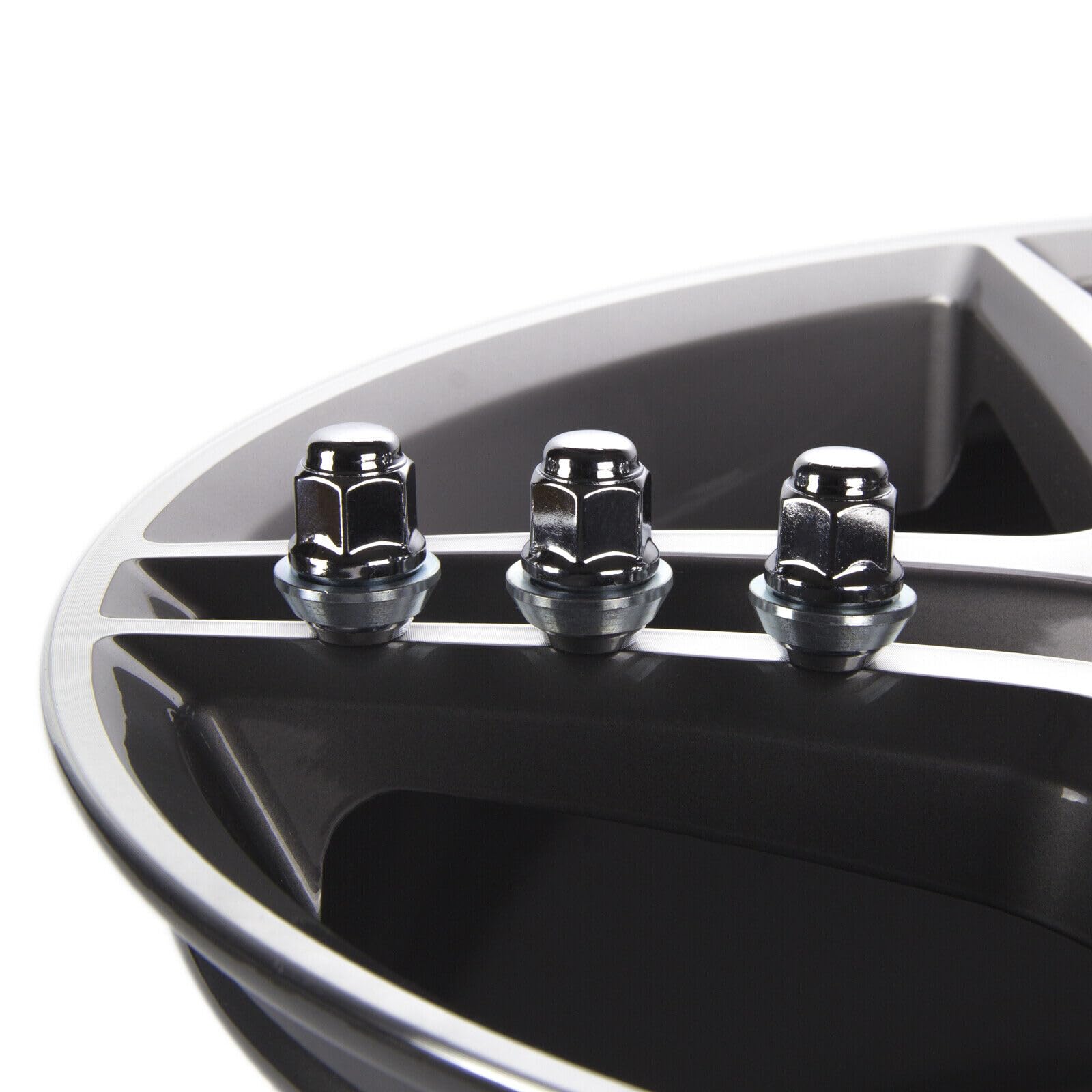20 Dadi per Ruota I OEM Originali FO Cerchi in Lega I M12 x 1,5 x 30 l, Cono Conico D = 28 mm
