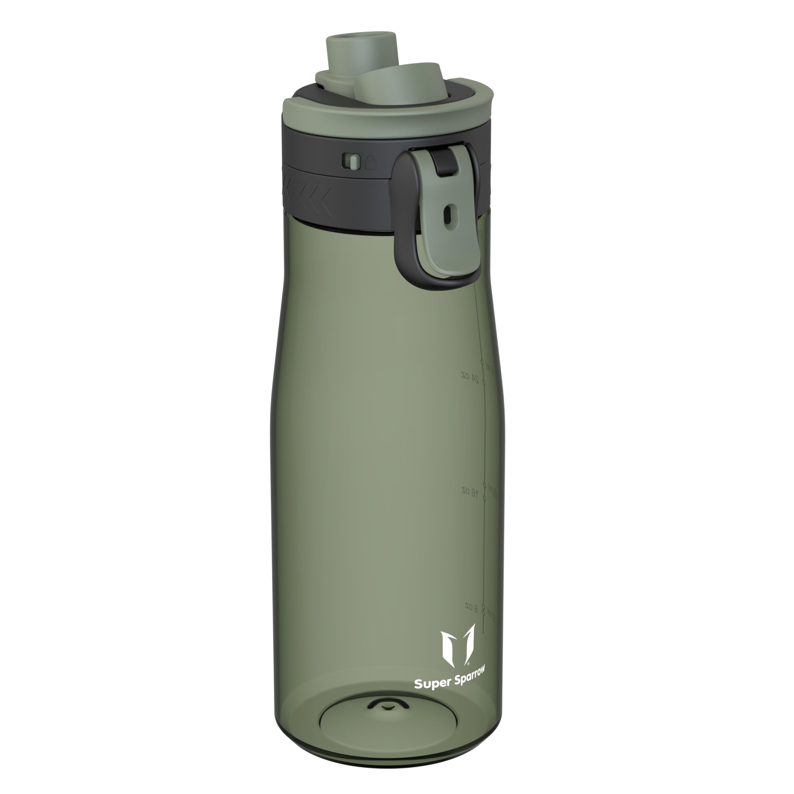 Super Sparrow Water Bottle 1000ml - One-Tap TouchGulp Bottle - Non-Toxic BPA Free - Lightweight & Sustainable Tritan Water Bottles for Sports, Travel, Outdoors