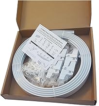 FD FAIRDEAL CASH & CARRY Flexible Curtain Track 5m Ceiling Mount Room Divider Long Curved Bay and Straight Window RV Curtain Track Easy To Install Combine or Cut Down to Match Multipurpose (5m)