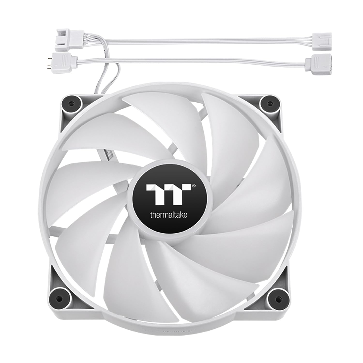 Thermaltake Ventilateur CT200 ARGB PWM, contrôlé PWM 500~900 tr/min, synchronisation de carte mère 5 V, 16,8 millions de couleurs 9 LED adressables, flux d'air 131,6 CFM, roulement hydraulique, 200