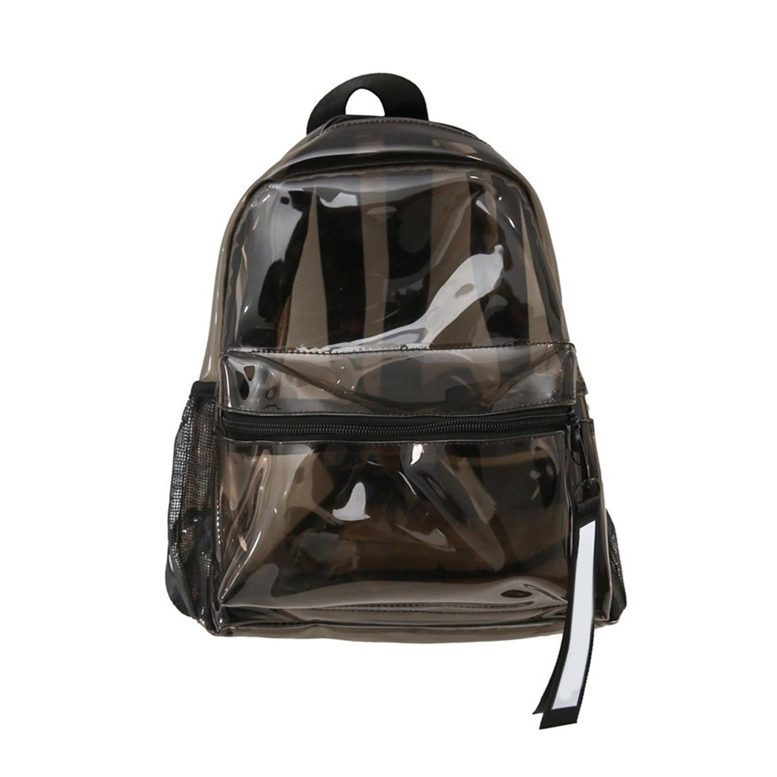 Zaino trasparente capacità Borsa da scuola trasparente impermeabile con cerniera casual Zaino da viaggio in PVC visibile resistente all ' acqua