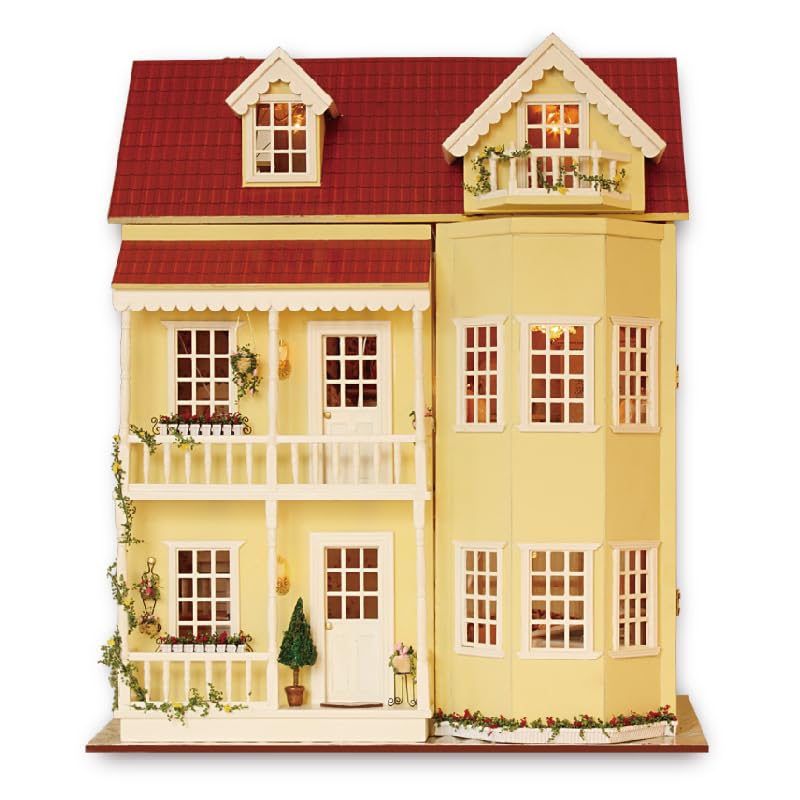 Spilay DIY Miniature House Kit for Adults Miniature Dollhouse Building Kit