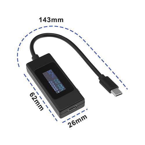 Miniatura 3 de Probador de potencia USB C Probador de potencia de voltaje de corriente profesional Accesorios para teléfonos portátiles Cargadores de coche