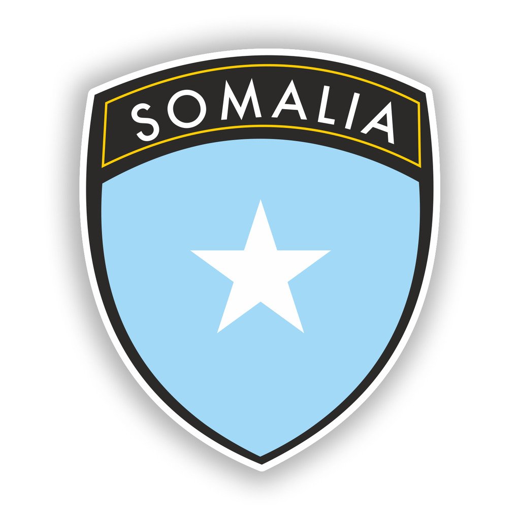 Destinationvinyl Multicolor 2 X 15Cm/150Mm Somalia Flag Design Vinyl Stickers Travel Luggage #10635