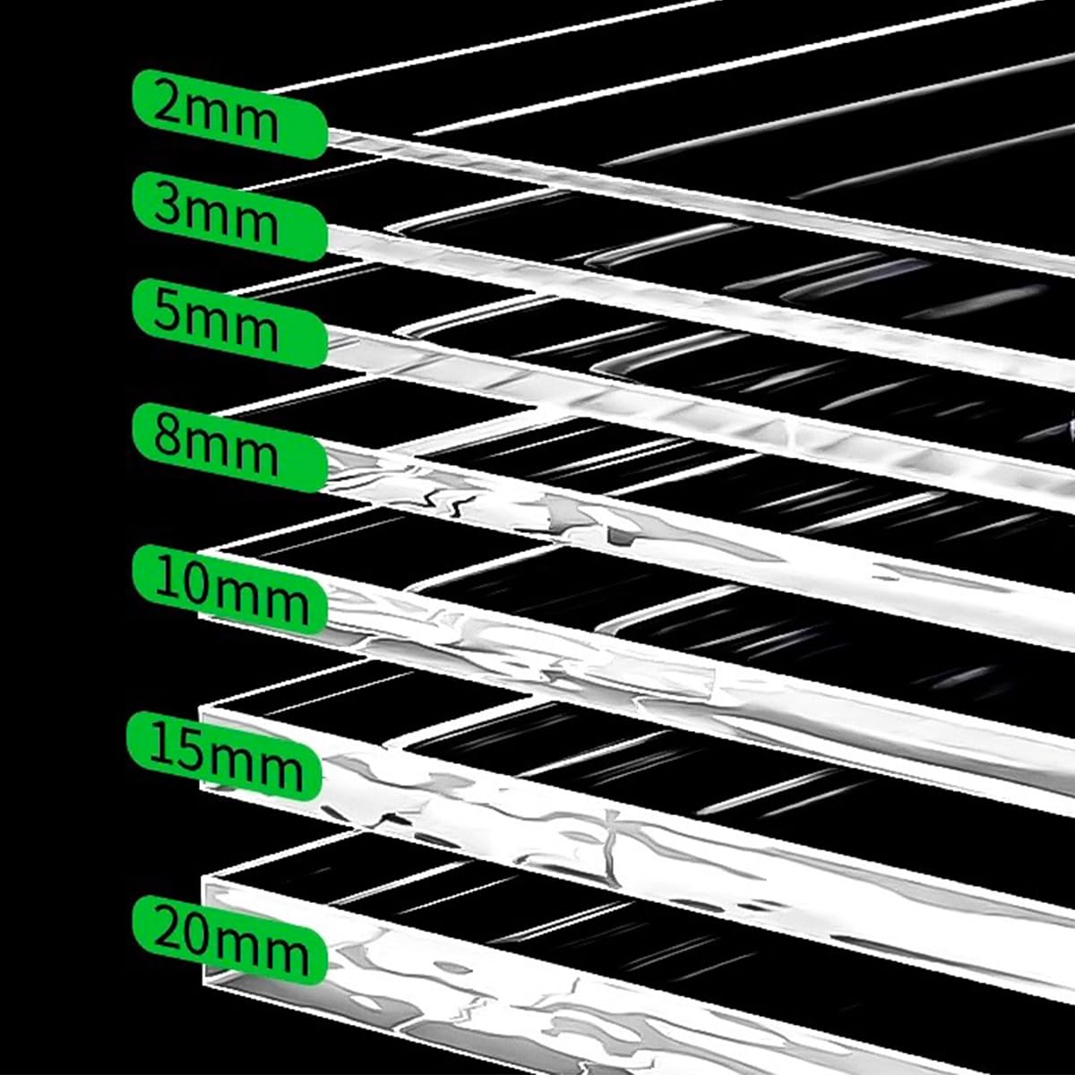 Acrílico Transparente Metacrilato tran sparente Alta claridad y Transparencia,1200mmx600mmx3mm(1pcs)