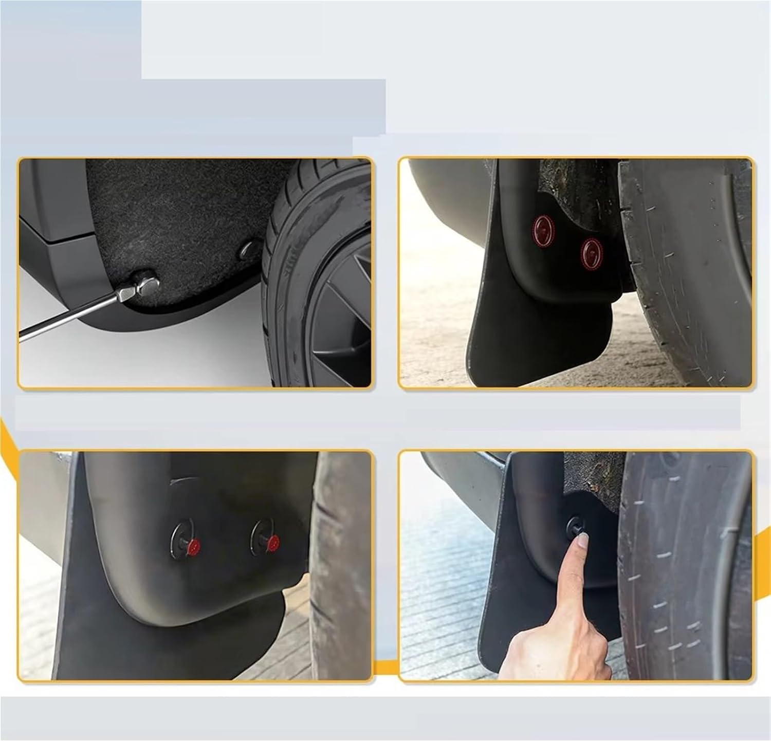 mudflaps Mudguard Anti Snow Sand Splash Front Rear Mudflaps Guard for Tesla for Model Y 2025