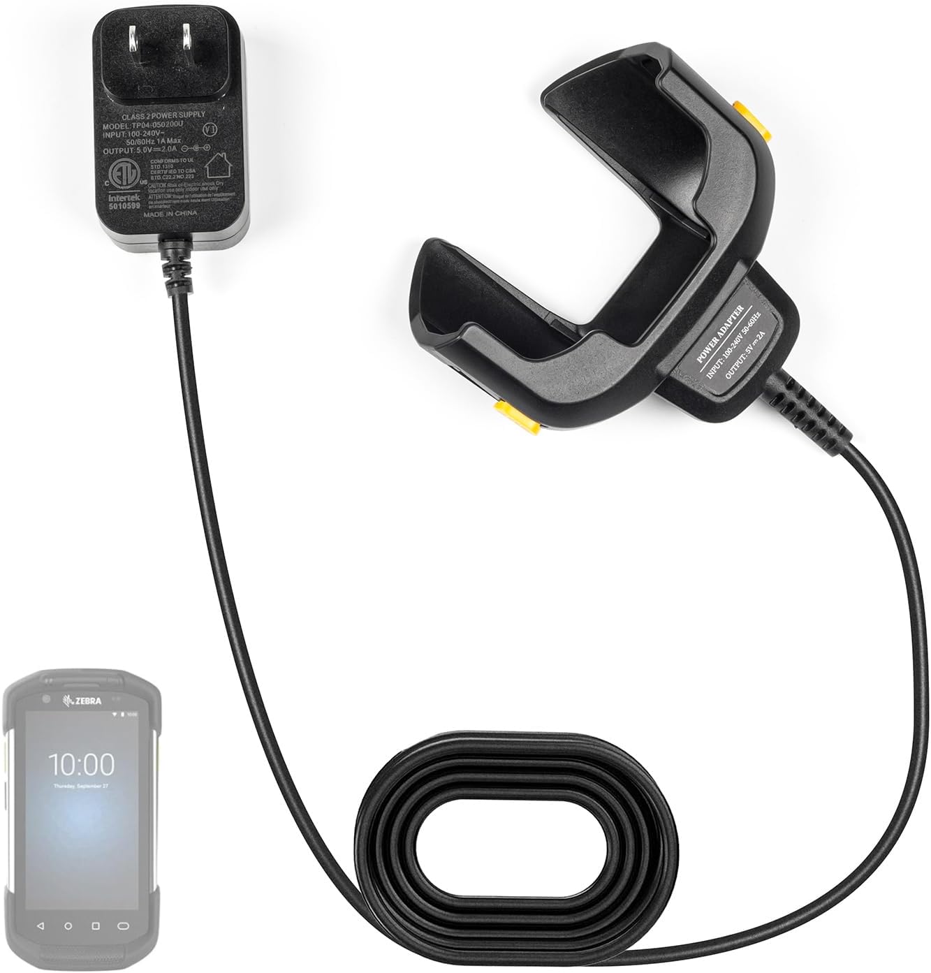 TC77 Scanner Charger for Zebra for Symbol TC70 TC72 TC75 TC70X TC75X TC77HL TC720L PDA Barcode Scanners Wall Charging with 5.74ft Cable Charger (Includes Power Supply)