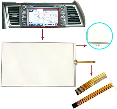 Navigation Touch Screen Digitizer Fit for Toyota Highlander 2014-2019 8.0 inch Audio System Auto Car Stereo Receiver LCD Display Glass Panel Fix Repair