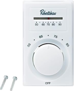 Robertshaw DPST Line Voltage Electric Heat Thermostat 802