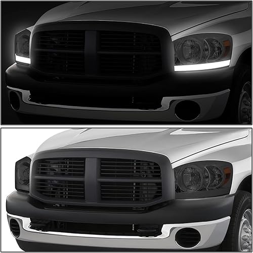 Miniatura 7 de DNA Motoring HL-LB-DR06-SM-AM, juego de faros delanteros para lado del chofer y acompañante