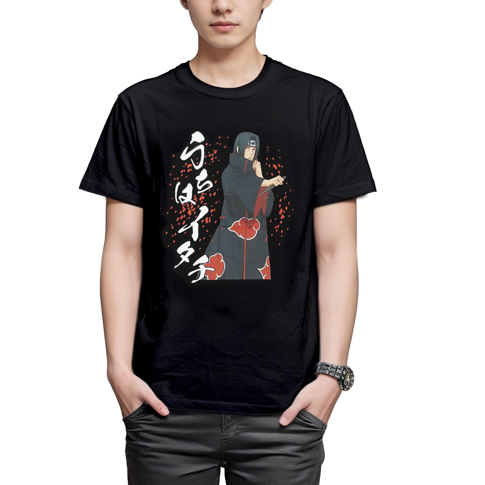 Amazon | [ファインプラス] Tシャツ 半袖 ナルト 疾風伝 NARUTO うちは 