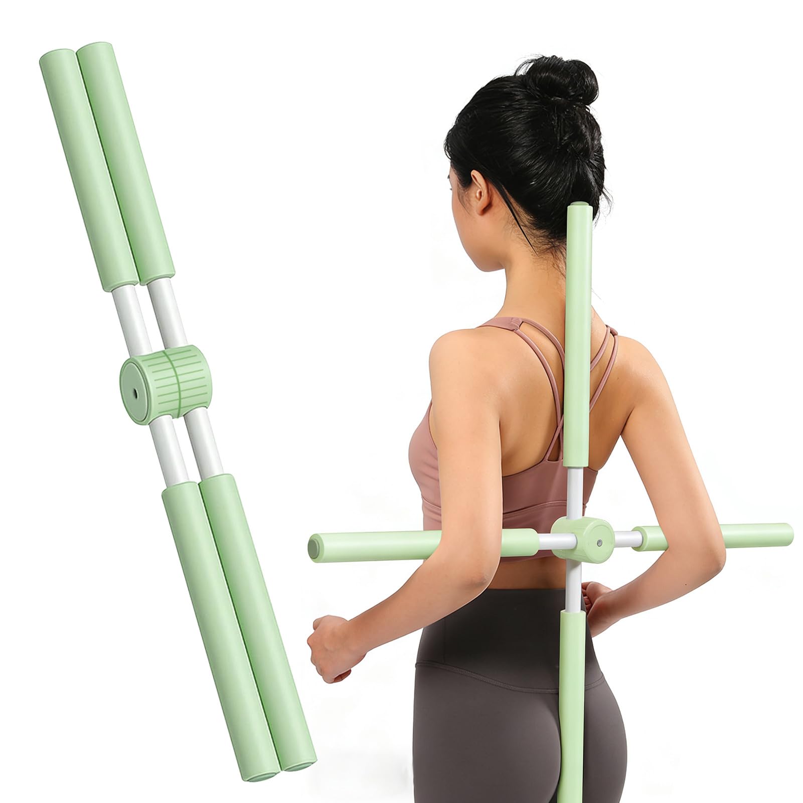 Bâtons De Yoga 80 cm Correcteur de Posture Redresseur de Dos Équipement Fitness