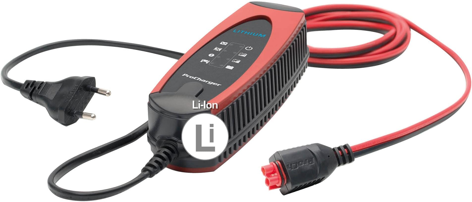 ProCharger 1.000 Lithium Batterieladegerät, Intelligentes Motorrad & Autobatterie Ladegerät für