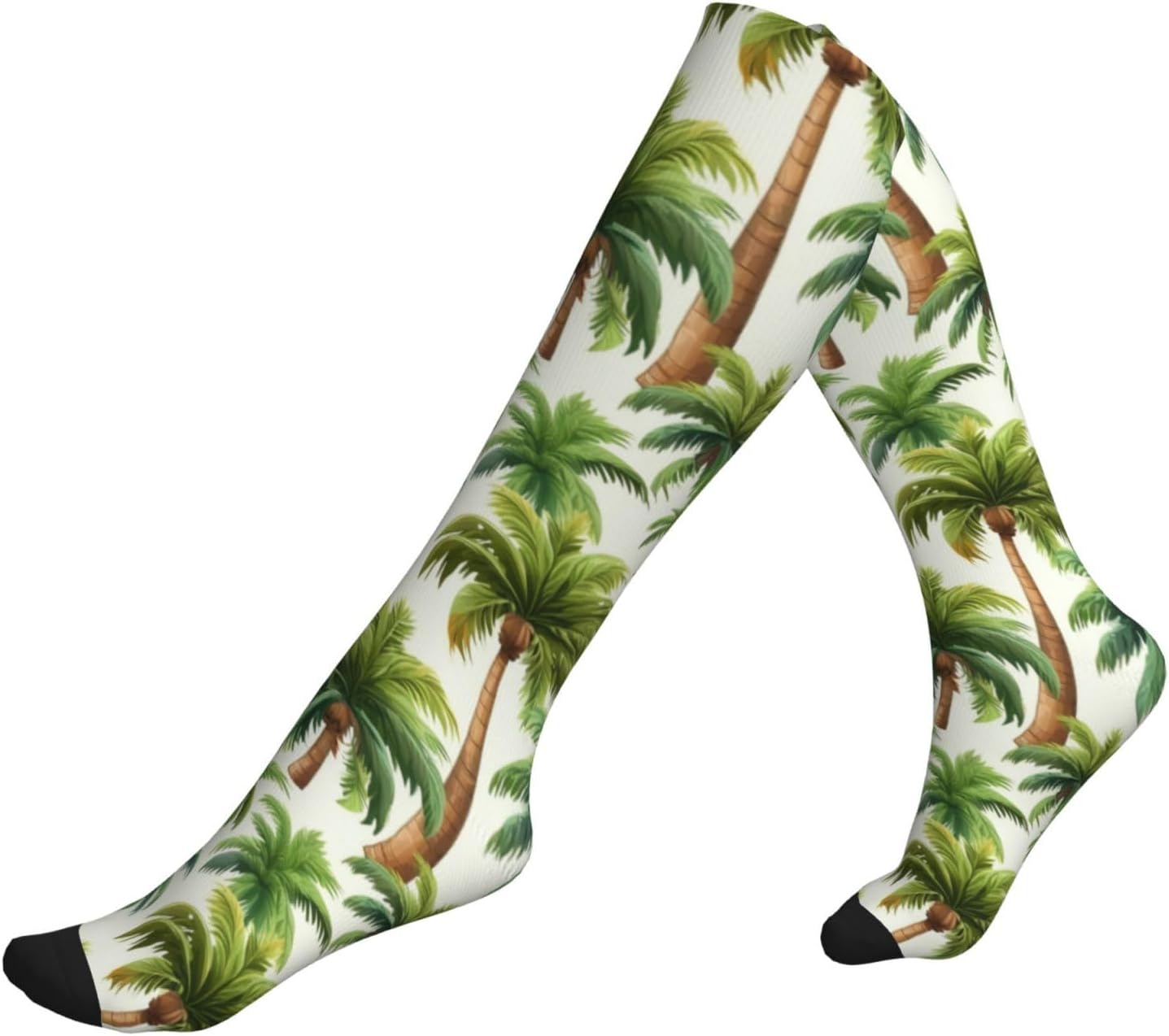 Tropical Palm Trees Print Compression Running Socks For Men And Women Athletic Socks For Everyday Use Socks