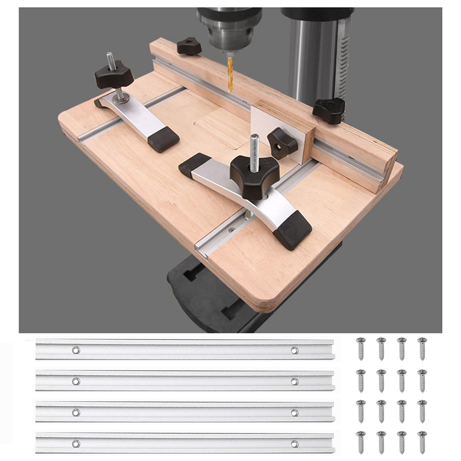 2 Pezzi Guide T-Slot In Alluminio 400mm - Per Sega Da Tavolo E Lavorazione Legno - Foto 8