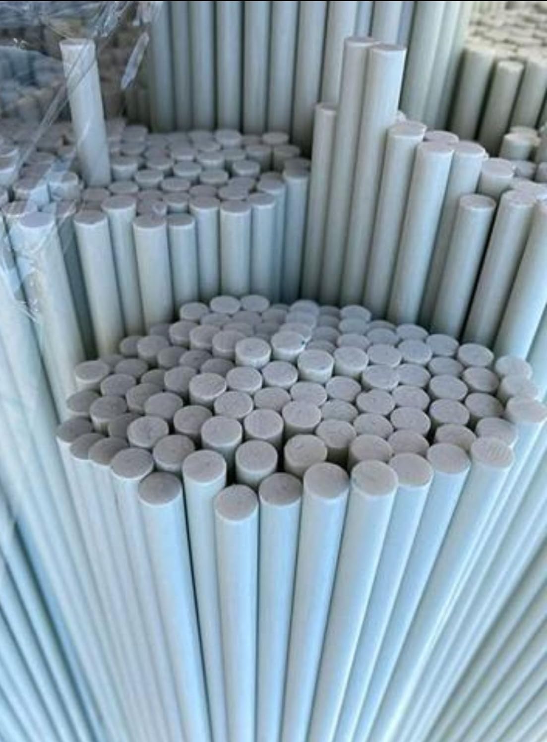 Pack de 50 Tutor de Fibra de Vidrio. Altura 150 cm. y 7 mm de Grosor. Tutores para Sus frutales, Olivo, Vid, Plantas Ornamentales etc.