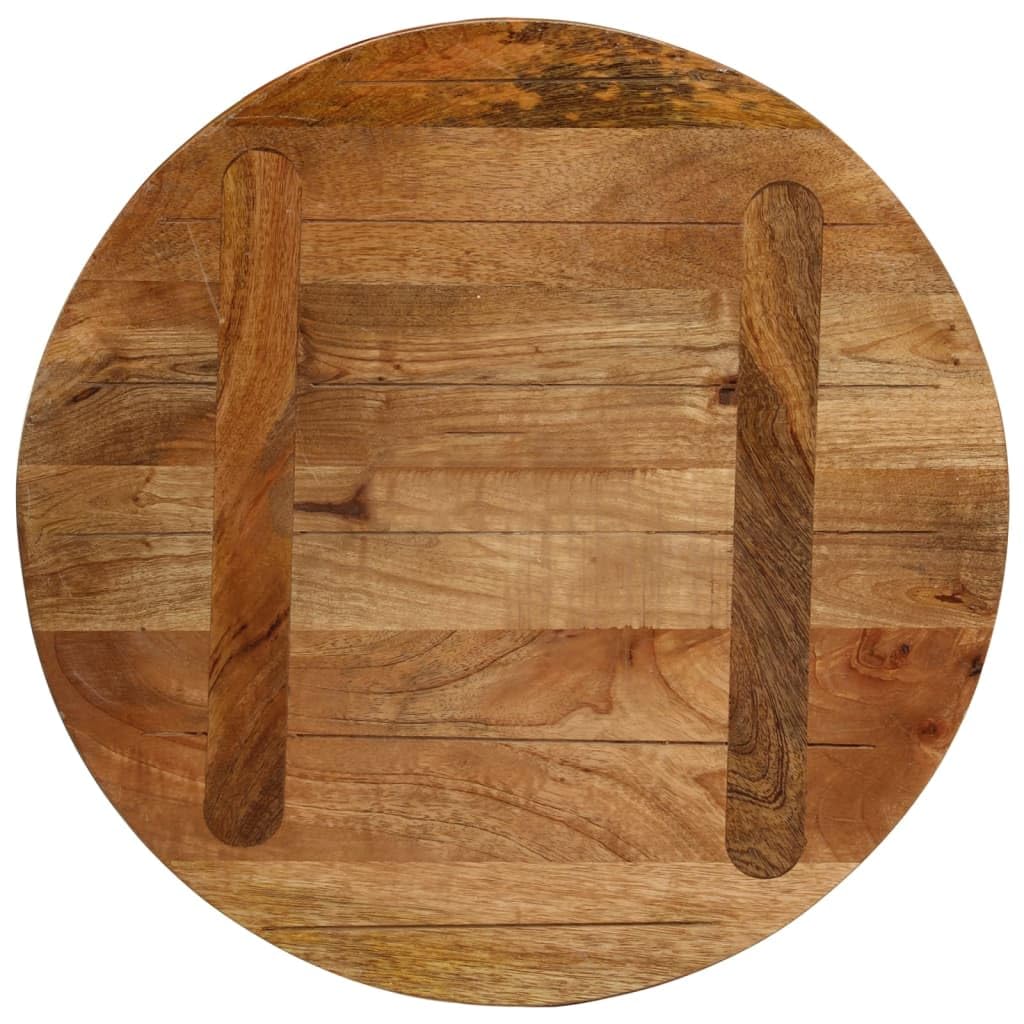 VidaXL Tablero de Mesa Redondo de Madera Maciza de Mango Ø 50x2,5 cm - Superficie para Mesa de Centro