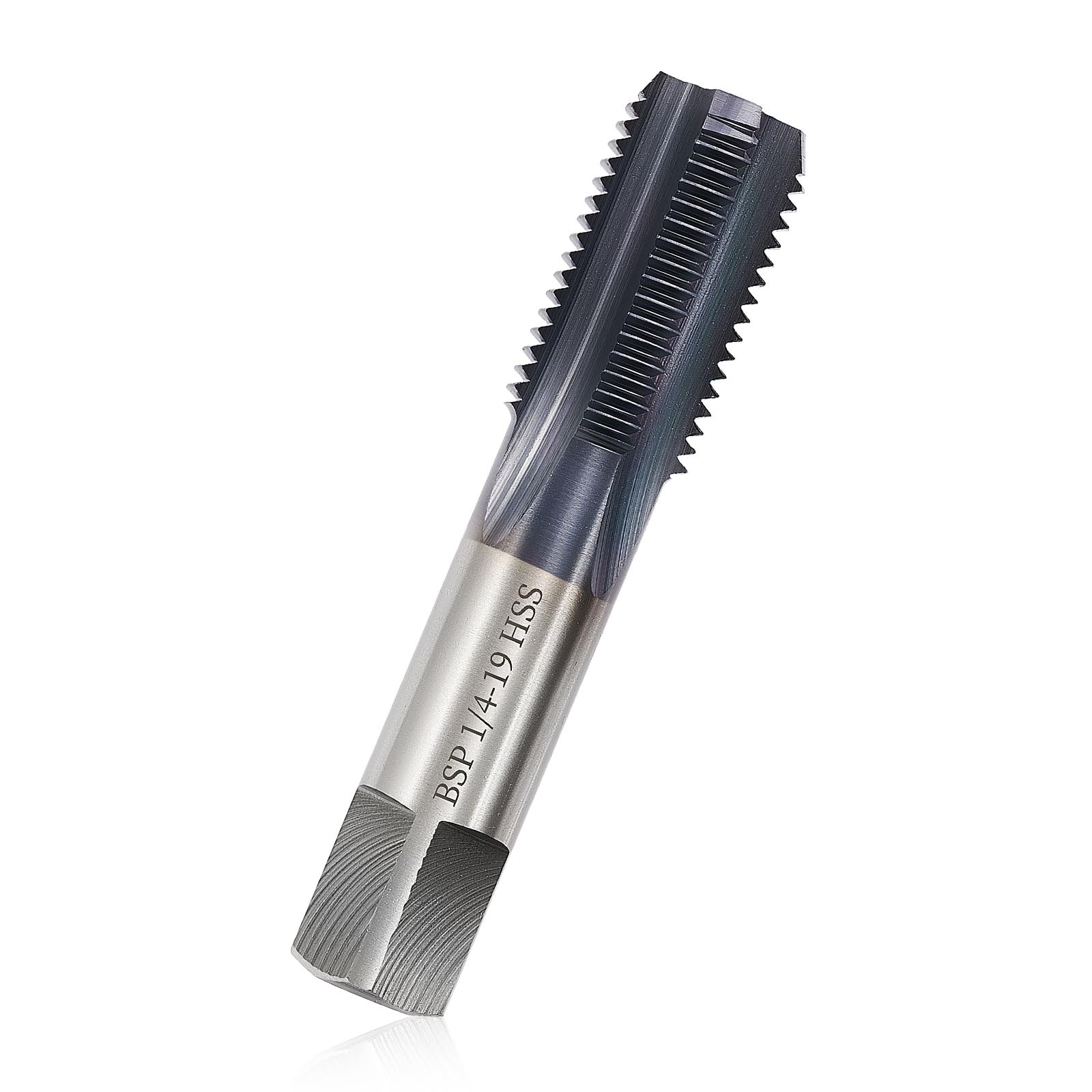 Litorange BSP Pipe Tap, 4340 Steel Threader with ALCRN Coating, 1/4'' BSP Tap
