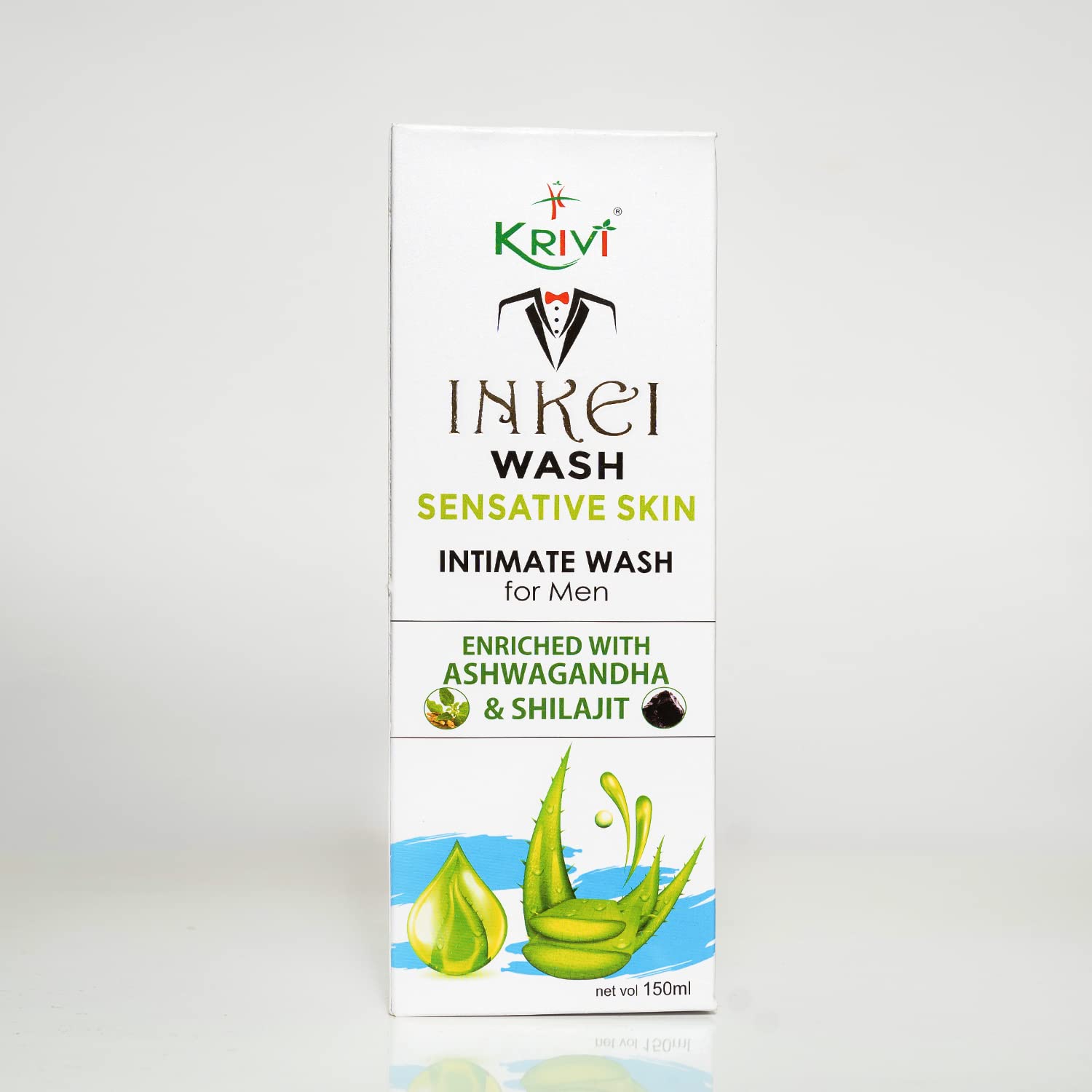 Inkei Foaming Intimate Wash Sensitive for Man The hygiene care expert with extra care for your sensitive skin with Aloe Vera and goodness of Shilajit & Ashwagandha.150 ml(Pack of 1)