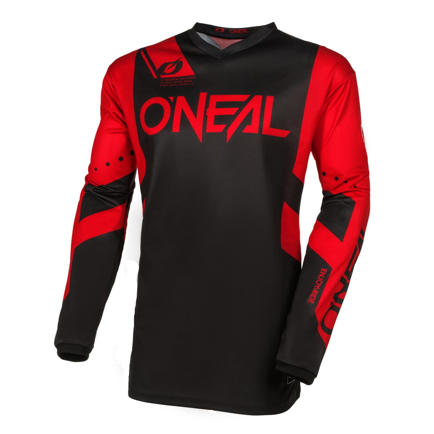 O'NEAL | Maillot de Motocross de Manga Larga | MX Enduro | Protección Acolchada en los Codos, Cuello en V, Transpirable | Maillot Element Racewear | Adulto — view 2