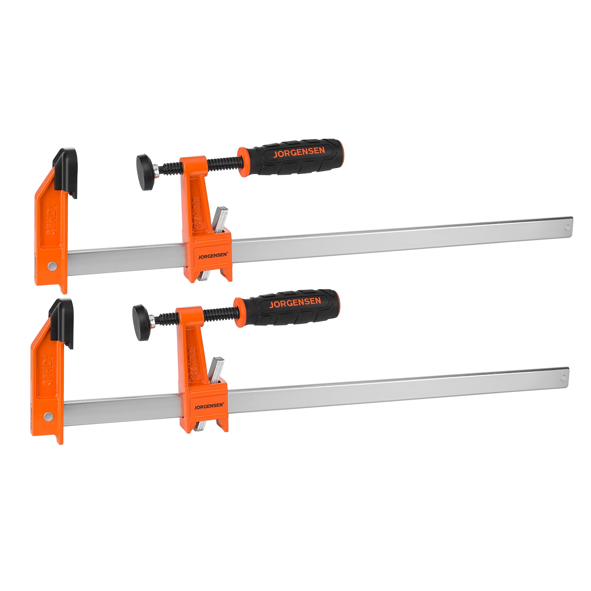 Jorgensen 18" Heavy-Duty Steel Bar Clamp Set, 1000 lbs Load Limit, 2-Pack