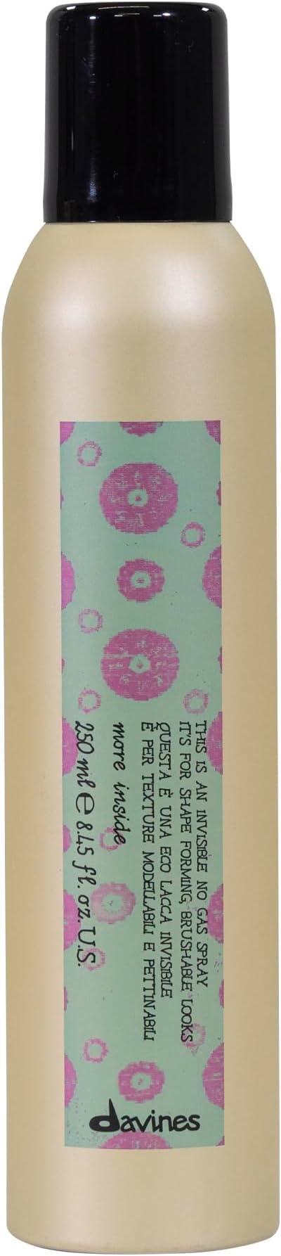 This Is an Invisible No Gas Spray, Humidity-Resistant, Flexible Non-Aerosol Hairspray For Brushable Hold And Touchable Finish, 8 Oz.