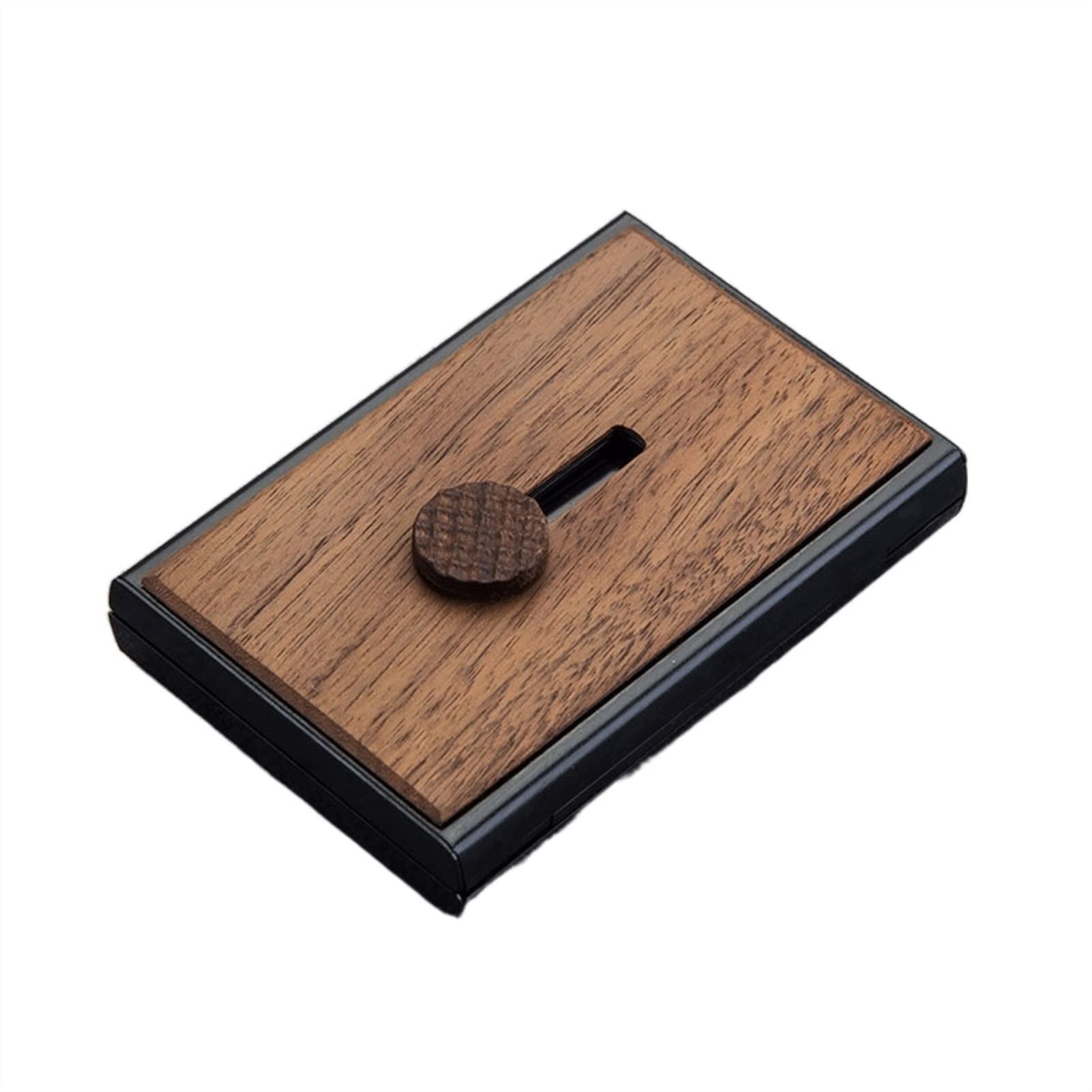 Porta-tarjetas de Visita/Tarjetero Tarjetas Caja de tarjeta de visita portátil de negocios EXQUISITE Caja de tarjeta automática creativa for las señoras Caja de almacenamiento de tarjeta de visita por