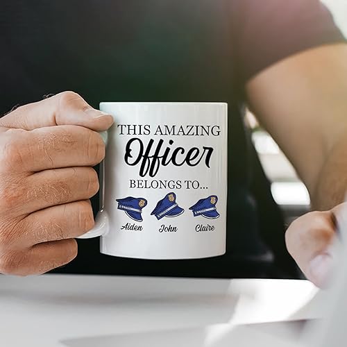 Miniatura 119 de Taza de café personalizada con texto en inglés "The One Where Becomes a Cop", taza de café blanca de 11 onzas, 15 onzas Taza blanca Becomes A
