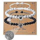 XIANNVXI Matching Bracelets for His and Her Long Distant Bracelets Couples Bracelets For Him and Her I Miss You Bracelets Gifts for Husband Valentine's Day Gifts