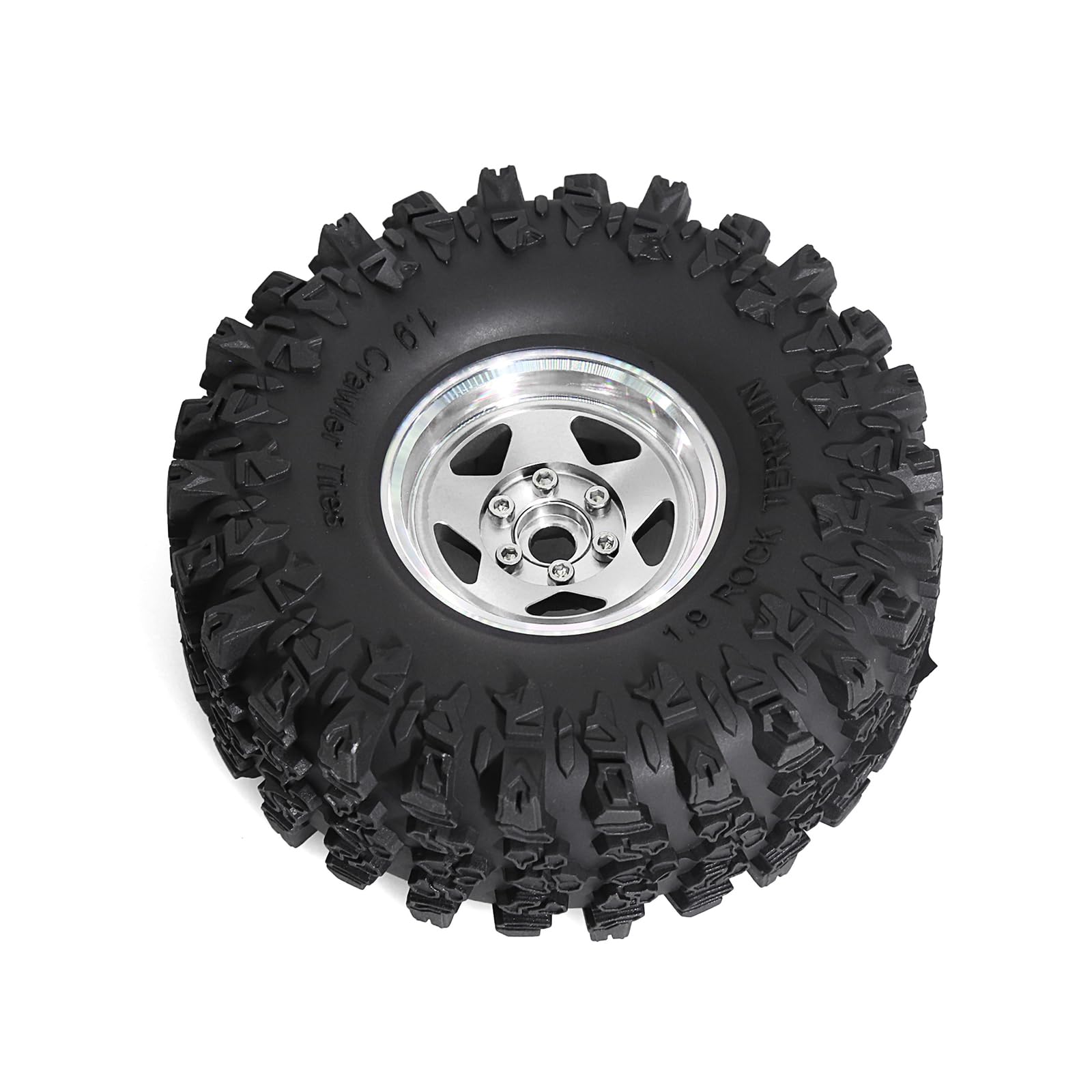 Set di 4 pneumatici con telecomando per auto Crawler, in gomma, accessori per telecomando