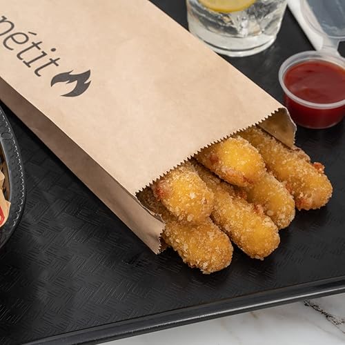 Miniatura 12 de Restaurantware Bag Tek - Bolsas de comida de aluminio de 4.5 x 11.6 pulgadas, 100 pintas, envoltorios para perros calientes, papel kraft no