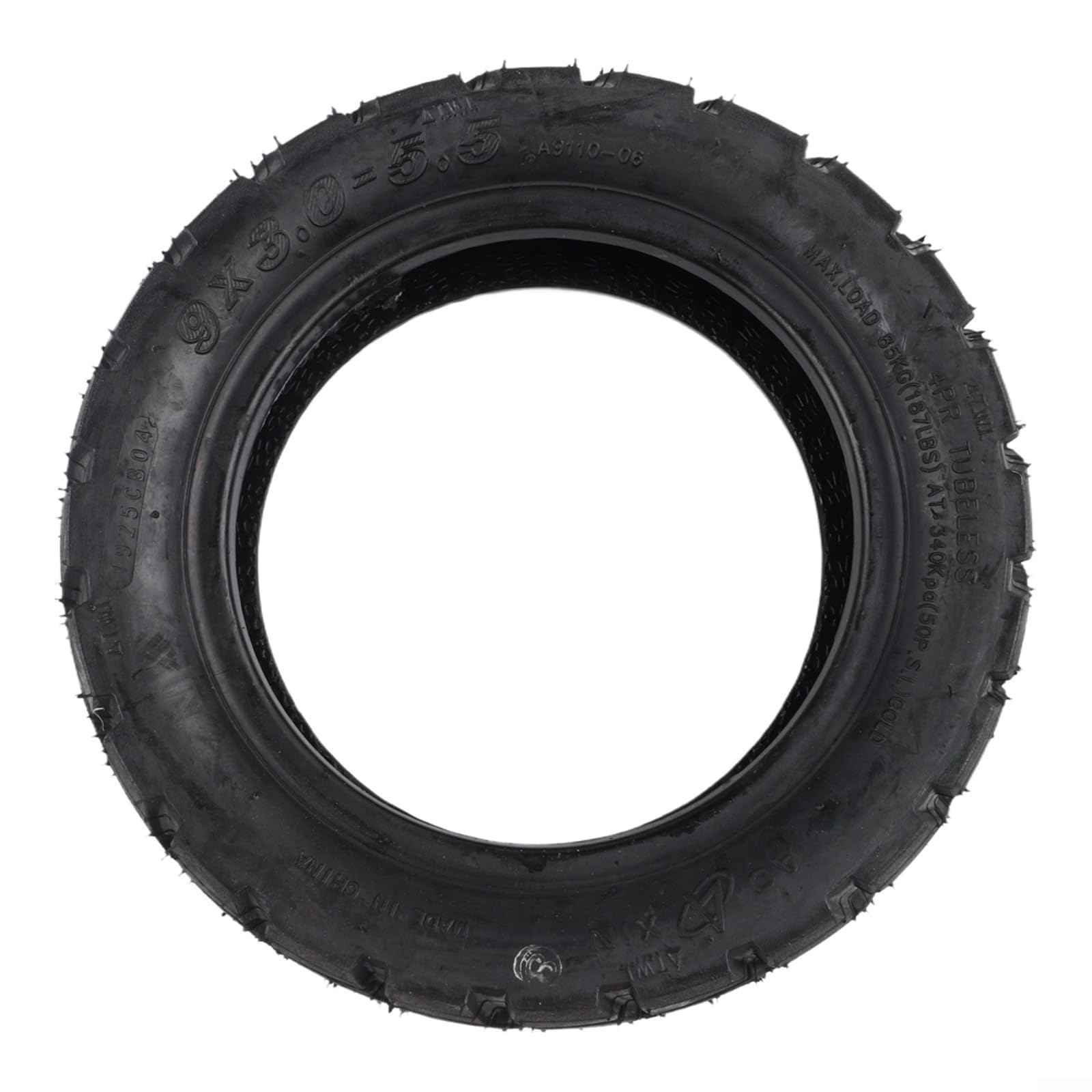 For Kukirin G2 Pro Off-Road Tire 9x3.0-5.5mm with Non-Slip Tread and Adaptive Terrain Response Air Cushion System