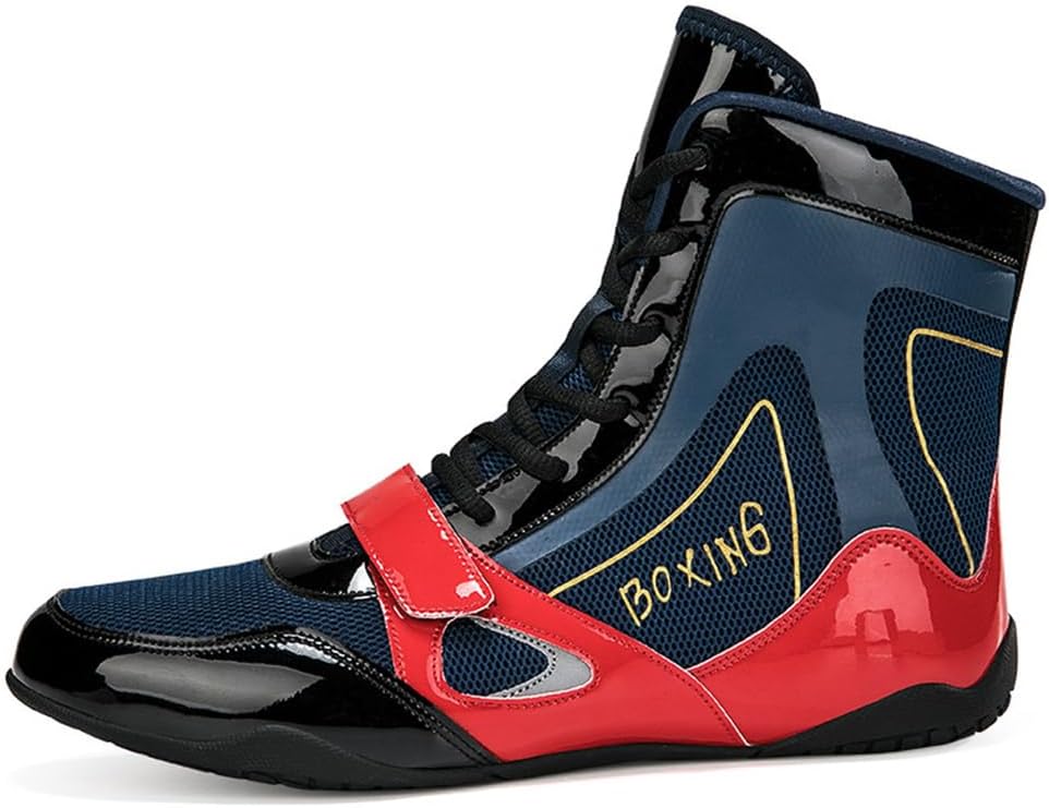 Men's Boxing Shoes Pro High Top Wrestling Combat Boxers Trainer Breathable Athletic Fitness Boots Bodybuilding