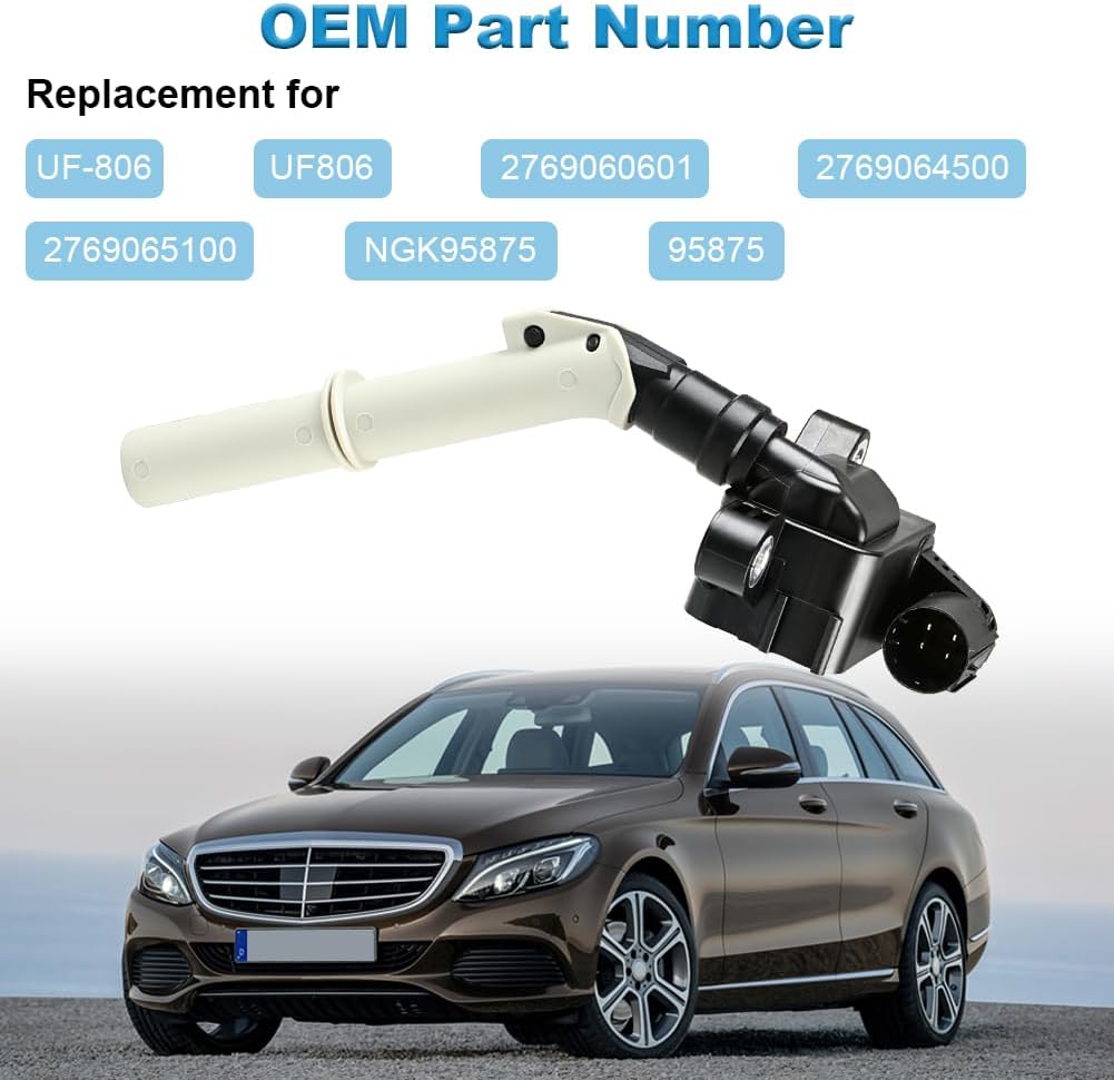 Ignition Coils Pack and Spark Plug Compatible with Mercedes-Benz C300 C350 E350 ML350 V6 3.5L 2012-2016 Replacement for UF-806 UF806 NGK95875 2769060601 2769064500 2769065100 95875 Set of 6
