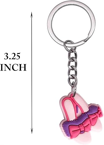 Miniatura 3 de 10 llaveros rosa para niñas, adolescentes, recuerdo de fiesta, relleno de bolsas de golosinas, cumpleaños, San Valentín, fiesta temática, Navidad,