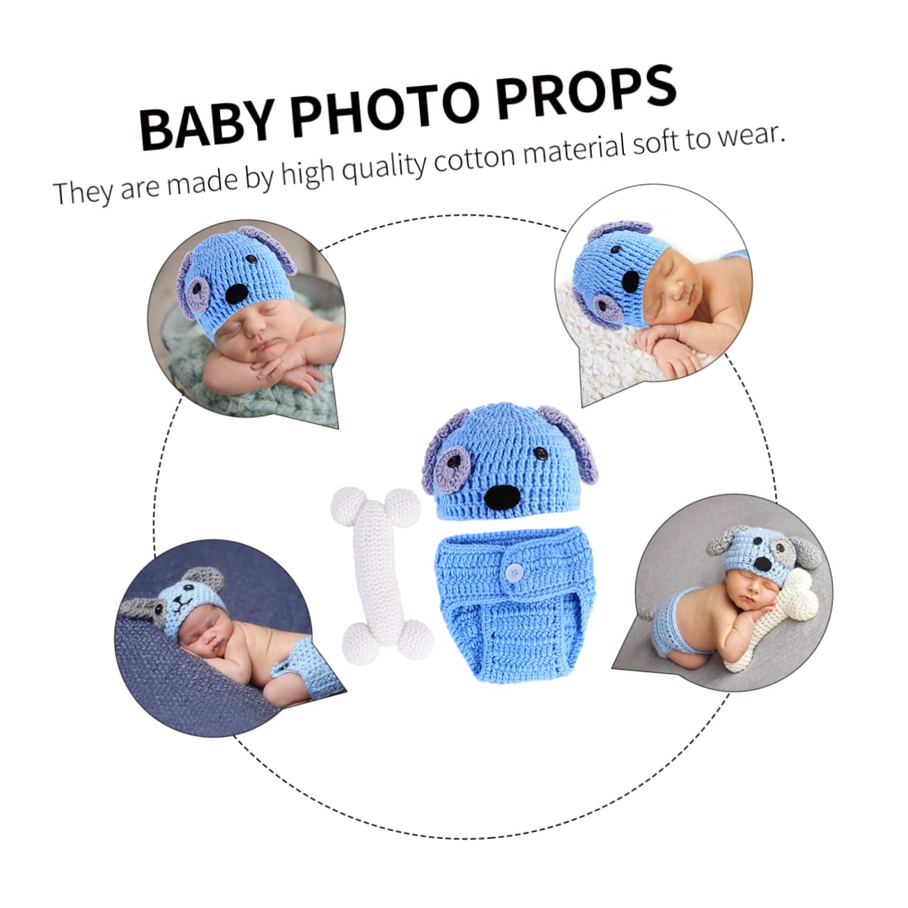 Healeved Conjunto Para Fotografía De Bebés Accesorios Para Recién Nacidos Para Sesiones Fotográficas De Días